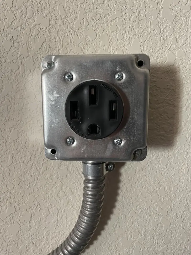 NEMA 14-50 outlet installed for Smart Home Electrical in Parkesburg